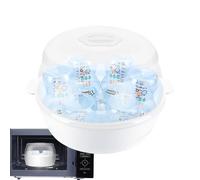 Microwave Steam Steriliser, Baby Bottle Microwave Cleaner, Portable Feeding Bottles Cleaning Tool, Lightweight Cleaning Box For Pacifiers, High Temperature Resistant Steamer