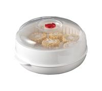 Microwave Steamer: Multifunctional Steamer with Insert, Sturdy Stainless Steel Grid, Heat Resistant | Practical Kitchen Helper for Vegetables, Rice, Pasta, Eggs, Balls