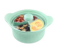 Microwave Steamer - with Handle Compartment Pot - Vegetable Steamer Microwave Cookware Bowl - for Home Kitchen Accessories Food Veggie Noodle Pasta Soup Fish