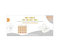 Microwave Sterilizer Bags 16-Count / 42-Count for Baby Bottles and Breast Pumps Component Cleaning Reusable Sterilizer Bags