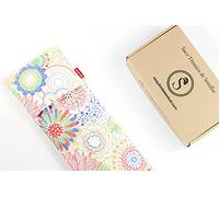 Microwave Thermal Seed Bag | Helps Relieve Muscle Pain Thanks to Dry Heat | Washable Cover 100% Cotton Spring (50 x 15 cm, Lavender Scent)