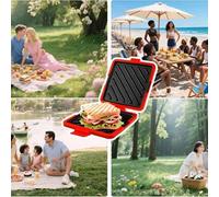 Microwave Toaster | Grill Cheese Maker | Dishwasher Safe Press with Non-Stick Plates for Grilled Cheese Breakfast Snacks Home Dorm College Students Workplace Busy Professionals