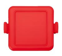 Microwave Toastie Maker And Sandwich Maker, Silicone Microwaveable Cookware, Heatwave Technology, Dishwasher Safe, Removable Non-Stick Grill Plates, Sturdy - Compact Toasted Sandwich Maker (Red)