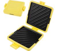 Microwave Toastie Maker Breakfast Sandwich Maker Silicone Microwaveable Cookware Non-stick Detachable Plate Wrap Maker Toast Machine Press Toaster for Bread, Yellow