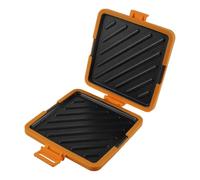 Microwave Toastie Sandwich Maker, Breakfast Sandwich Maker, Silicone Microwaveable Cookware, Rapid Heating, Non-Stick Plates, No Electricity, Wireless, Heatwave Technology Sandwich Toaster (Orange)