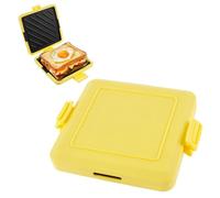 Microwave Toastie Sandwich Maker, Grilled Cheese Maker with Adjustable Silicone Straps, Nonstick Plate Sandwich Maker Heatwave Technology Sandwich Toaster for Cooking Delicious Crispy Sandwiches