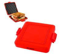 Microwave Toastie Sandwich Maker, Grilled Cheese Maker with Adjustable Silicone Straps, Nonstick Plate Sandwich Maker Heatwave Technology Sandwich Toaster for Cooking Delicious Crispy Sandwiches