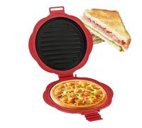 Microwave Toastie Sandwich Maker Large 25cm - Silicone Aluminum Alloy Non Stick Coating - Pizza Bacon Crispy Cooker with Heat Wave Technology - Easy Bake