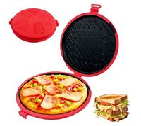 Microwave Toastie Sandwich Maker, Large Capacity Micro Toastie Maker with Removable Non-Stick Plates Microwave Grill Pan Breakfast Sandwich Maker Perfect for Sandwiches Paninis and Fried Eggs