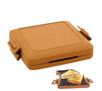 Microwave Toastie Sandwich Maker - Micros Munchy Microwave Toastie Maker, Microwave Sandwich Maker, Wireless Toastie Maker with Adjustable Silicone Straps, 17 x 14 cm