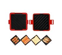 Microwave Toastie Sandwich Maker - Microwave Toastie Maker | Extra Crispy Microwavable Toasties Makers | Non-Stick Removable Grill Pan Cheese Toasties Makers For Quick And Easy Snacks