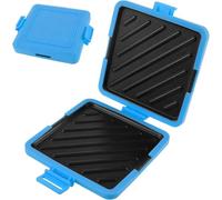 Microwave Toastie Sandwich Maker, Silicone Toastie Maker, Microwavable Toastie Maker, Rapid Heating, Non-Stick Plates, for Cooking Delicious Sandwiches, Dishwasher Safe, No Electricity (Blue)