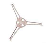 Microwave Turntable Ring 24.5cm Plastic Roller Support for Even Heating Brown Design