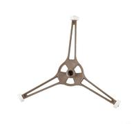 Microwave Turntable Ring with Triple Arm Support Roller, Plastic Guide Stand Holder for Microwave Tray Motor, Fits 24.5 cm Glass Plate Base, Replacement Part