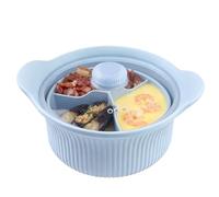 Microwave Vegetable Steamer,Food Grade with Compartment Cooker | Large Silicone Steamer Microwave Bowl,for Soup Fish Oven Air Fryer Home Apartment Cooking Kitchen