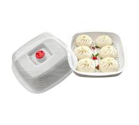 Microwave Vegetable Steamer - Square Steam Basket For And Cooking - Microwave Heating Steamer With Lid,For Vegetable Rice Casseroles Vegetables Fish Food And