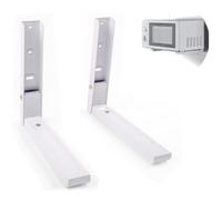 Microwave Wall Mount Brackets, Universal Microwave Oven Wall Mount Shelf, Extensible Wall-Mounted Microwave Brackets, Wall Hanging Microwave Oven Rack, White