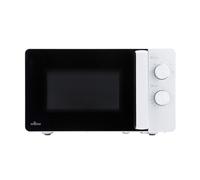 Willow WM20MW 20L 800W Manual Solo Microwave Oven - Compact Countertop Microwave with 5 Power Levels & Defrost Function - White