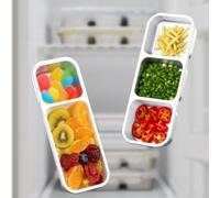 Microwaveable Lunch Box 27cm Stainless Steel Leak Seal(B) | Separate compartments prevent mixing, keeps flavors fresh, for ideal for varied meals, steel body, easy portioning
