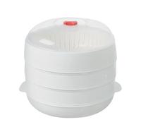 microwavee Vegetable steamerr - Abs Thermal Insulation Steam, microwavee steamerr with Lid and Tray, microwave steamer Cooker, Heating Bowl for Dishes Meals Cooking Meat Dumpling Pasta Corn Bacon