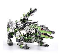 Microworld 3D Metal Puzzle,The Marsh Gavial Mechanical Crocodile Animal Model Building Kit, DIY Brain Teaser Challenge Metal Kits Art Craft Gifts Toy for Adults Men Boys Teens