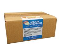 Microzyme Muck Fighter Pond Treatment Block | Lasts 30 days | Natural Pond Bacteria & Sludge Decomposing Enzymes | Water Clearing Odor Eliminating Microbes | Safe for Fish, Pets, & Recreation (4-pack)
