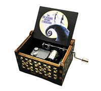 Micteney The Nightmare Before Christmas Music Box,Play Melody This is halloween,Nightmare before christmas Wooden Music Box Gifts for Kids,nightmare before christmas toys