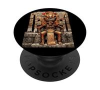 Mictlantecuhtli Aztec God Death Mictlan Chicano Cultura Art PopSockets Adhesive PopGrip