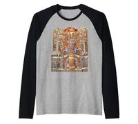 Mictlantecuhtli Aztec God Death Mictlan Chicano Cultura Art Raglan Baseball Tee