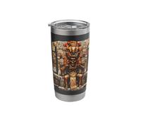 Mictlantecuhtli Aztec God Death Mictlan Chicano Cultura Art Stainless Steel Insulated Tumbler