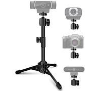 Mictop Desktop Webcam Tripod Stand, Extendable Webcam Camera Stand Tripod for Logitech Stream Webcam C925e C922x C922 C930e C930 C920 C615 and Other Devices with 1/4" Thread