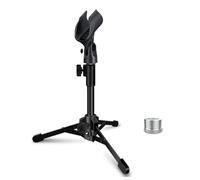 Mictop Microphone Stand Desktop Foldable Tripod with Clip Holder For Dynamic microphone, Black