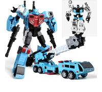 MICToy Transform Toys, Deformable Car Toy, Boy Gift Model, 5-in-1 Combination Deformation Robot 33cm, Suitable for Children and Adults Aged 12 and Above-Crane