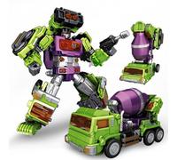 MICToy Transform Toys, Six In One Action Dolls, Combined Boys' Toys, Engineering Cars, Children's Robots, Children Aged 12 and Above, and Adults-D
