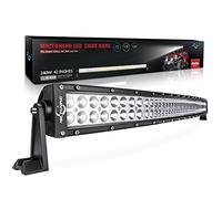MICTUNING 42 Inch 240W Chip LED Bar Combo Beam Curved Work Light for Offroad Tuck Trailer Auto Motor Boat 4WD 4x4 SUV ATV,24-Month Warranty