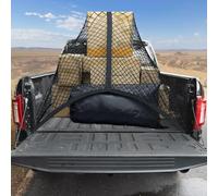 MICTUNING Truck Bed Cargo Net, Elastic Stretchable up to 7ft Mesh Nylon Storage Organizer for Pickup Car Trunk SUV Boat