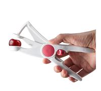 MICUCI Cherry Pitter with Scissors Handle, Portable Olive and Cherry Pitting Tool, Professional Fruit Corer and Pitter Remover, Suitable for Home Kitchen, Rapid Corer with Lock Latch