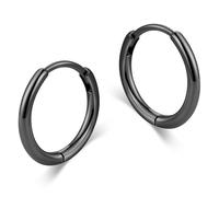 micuco Small Hoop Earrings for Women Tiny Cartilage Hoop Earrings for Men Helix Daith Tragus Ear Hugging Hoop Earrings Sleeper Hypoallergenic Earrings, Brass, No Gemstone