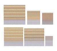 Micvtve 120 Pcs Titanium Drill Bit Set HSS Drill Bits for Metal, Steel, Wood, Plastic, Copper, Aluminum Alloy, 1mm to 3.5mm