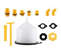 Micvtve 15PCS/Set Car Radiator Coolant Filling Funnel Kit Spill Proof Cooling System Tool Filling Funnel Spout Pour Oil Tool