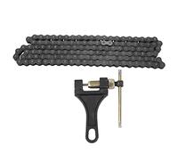 Micvtve 420 Motorcycle Chain - 420 Standard Roller Chain 132 Link + Chain Breaker for 110Cc 125Cc Dirt Pit Bike Atv Quad Go Kart Scooter Mini Bike