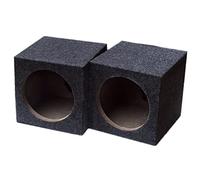 Micvtve Single 6.5-Inch Speaker Box Universal Sealed Speaker Boxes Car Speaker Box Car Subwoofer Boxes for Car Music Pair