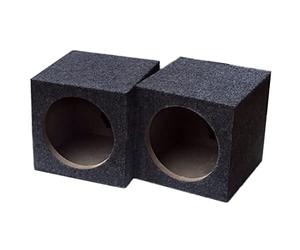 Micvtve Single 6.5-Inch Speaker Box Universal Sealed Speaker Boxes Car Speaker Box Car Subwoofer Boxes for Car Music Pair