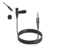 MiCWL Instrument Clip Lapel Microphone 3.5mm TRS Jack Stereo for Computer PC Laotop Camera Wireless Pocket Transmitter