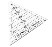 MiczucoYr Quilting Ruler Triangle 60° Transparent Acrylic Injection Molded Sewing Cutting Craft Ruler