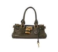 Mid Ancient Style Niche Retro Versatile Lock Head Bag Rivet Pillow Handbag Commuting Trend Women(Green)