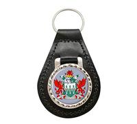 Mid and West Wales Fire Service Leather Key Fob