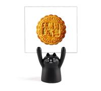Mid-Autumn Festival Five Kernel Moon Cake Memo Holder Cartoon Black Cat Stand Decoration