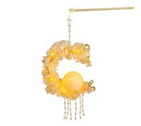 Mid Autumn Festival Lantern, Handheld Rabbit Ornament, Holiday Craft Kit, Portable Paper Design, Festive LED Light Feature, Perfect for Kids, Adults, Party, Mooncake Celebration, 24 cm Multicoloured