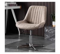 Mid-Back Office Desk Chair - Stable No-Wheel Design, Fixed Height Seating for Home Vanity & Workstations, Ergonomic Comfort & Modern Style